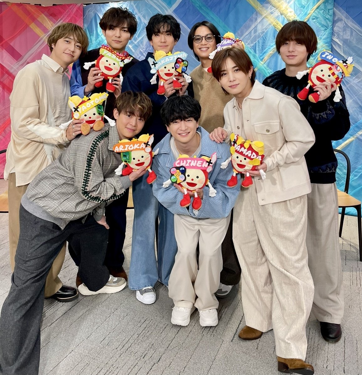 mwks77's tweet image. めざまし様今年もめざましくん作ってくれた！嬉し〜〜〜✨️いつもアルバムの世界観に沿って作ってくれるんだよね  大変だろうなぁ
2023年Pull up!のと2024年H+のを添えて…

#H_Ssɑy_JUMP #めざましテレビ