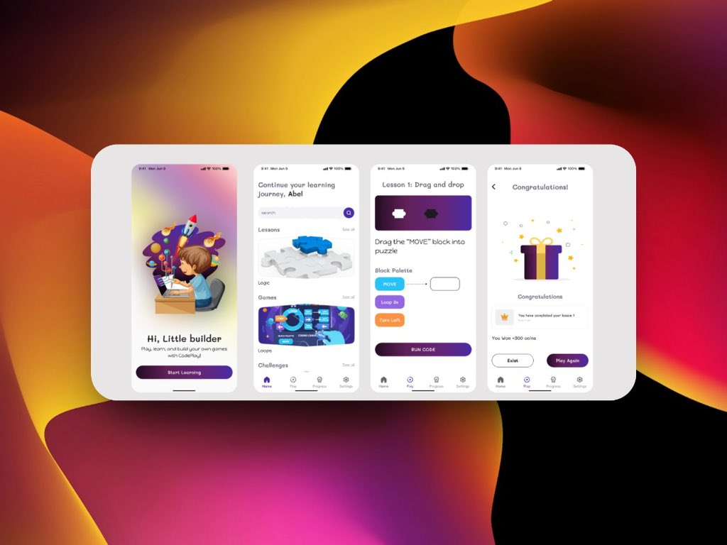 Netochukwu011's tweet image. Designed the UI for a kid’s coding app that makes learning to code visual and playful with drag-and-drop blocks.