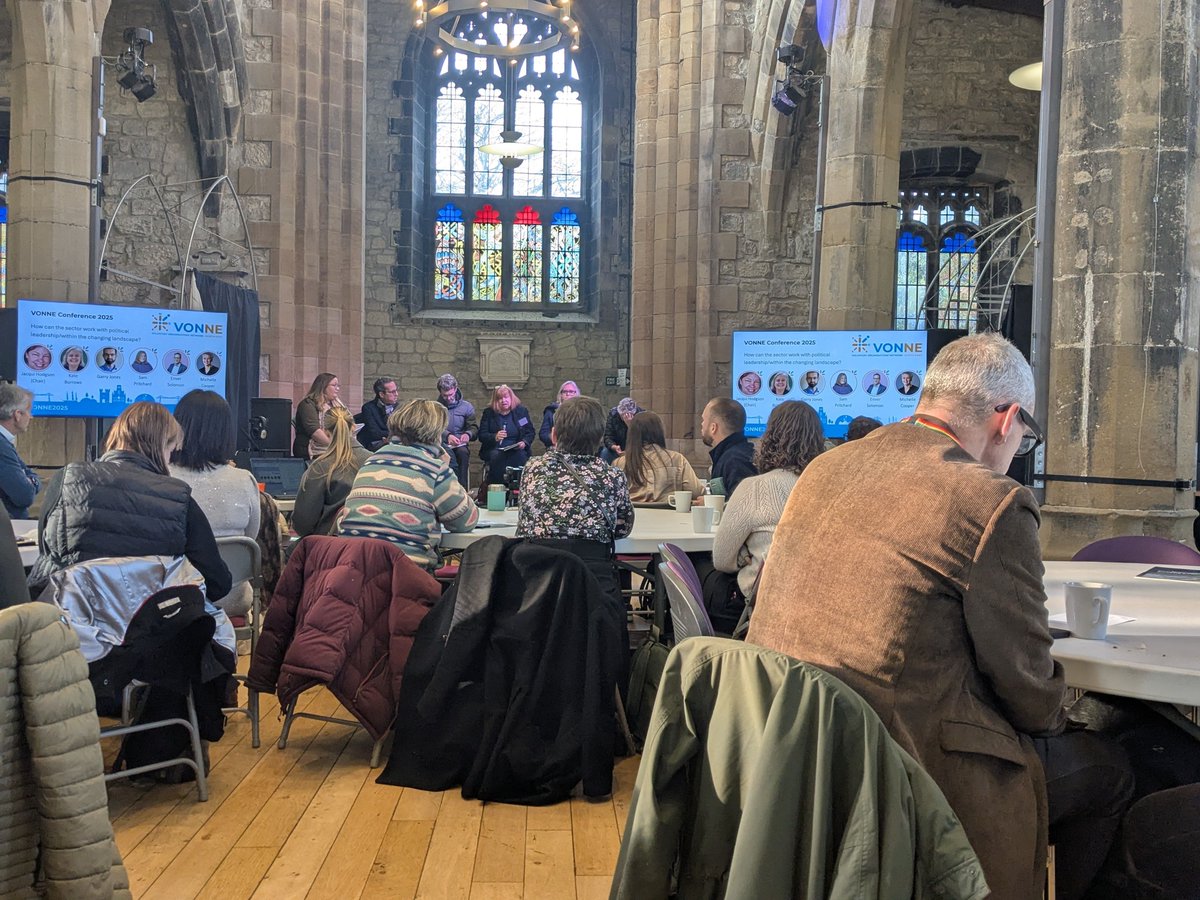 A powerful &amp; insightful morning at <a href="/VONNENews/">VONNE</a> annual conference and AGM.

We learnt how voluntary, community and social enterprise organisations can understand and respond to changing political climates and public opinions. And listened to some brilliant panel discussions.