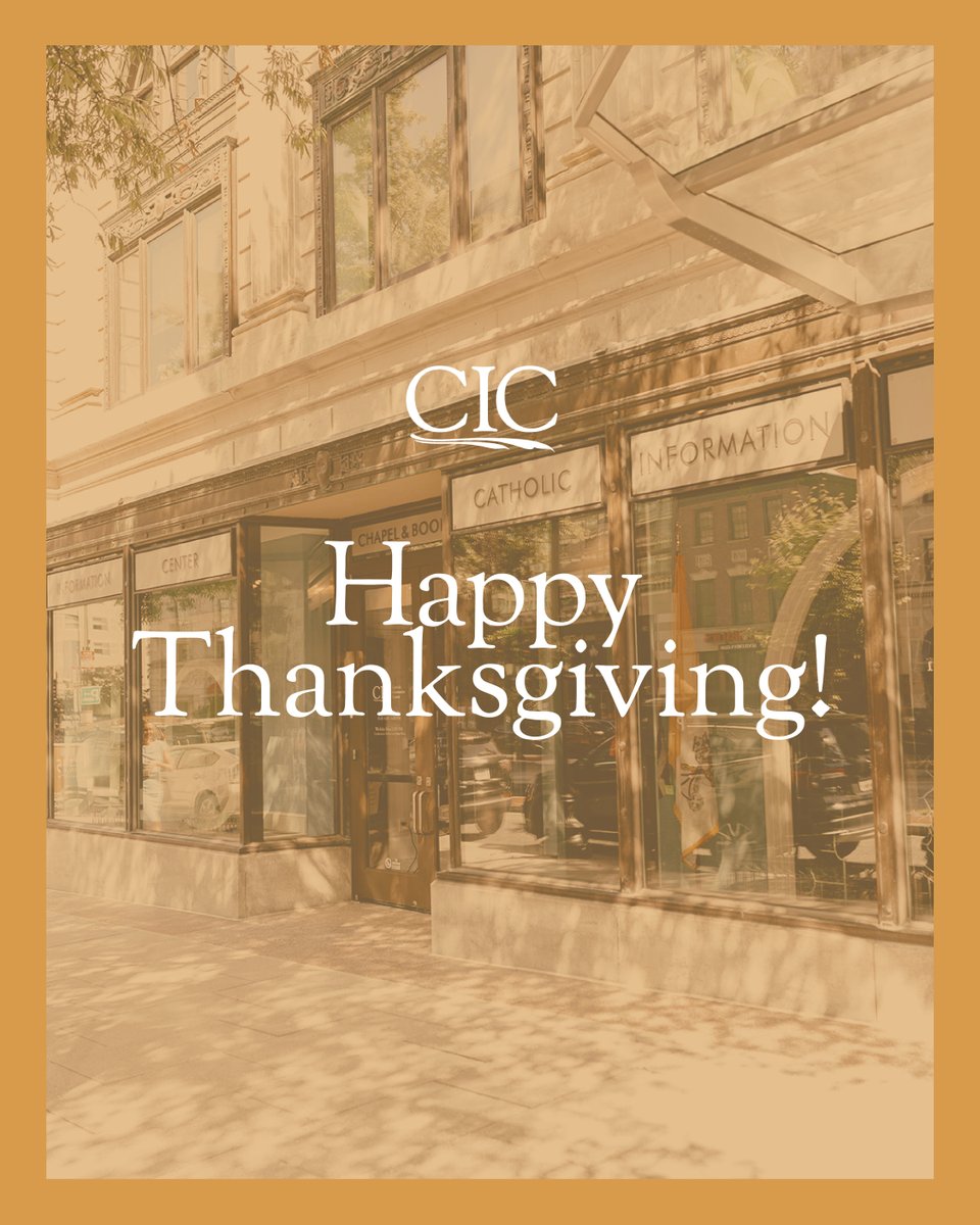 CICDC's tweet image. Happy Thanksgiving from the CIC! We pray you enjoy a blessed and restful holiday.

Please note our holiday hours this week:
 🕊️ Wednesday: Closing early at 2:00 PM
 🕊️ Thursday &amp;amp; Friday: Closed

We look forward to welcoming you back soon!