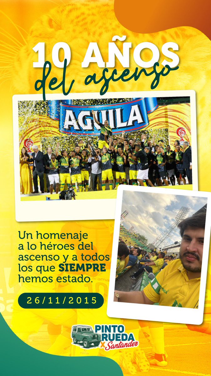 Hace 10 años celebramos el ascenso del Atlético Bucaramanga <a href="/ABucaramanga/">Atlético Bucaramanga</a> y yo lo viví desde la tribuna. Occidental Alta estaba cerrada, sí, pero el resto del estadio estaba a reventar y con el gol de Víctor Zapata explotamos en júbilo para acabar con 7 años de sufrimiento. 

Ese