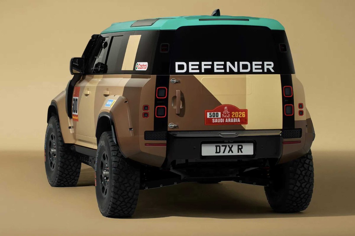 AutomobeIN's tweet image. NEW OFF-ROAD MONSTER

#Defender Dakar D7X-R

A rally-ready SUV built for World Rally-Raid Championship (#W2RC) 2026
