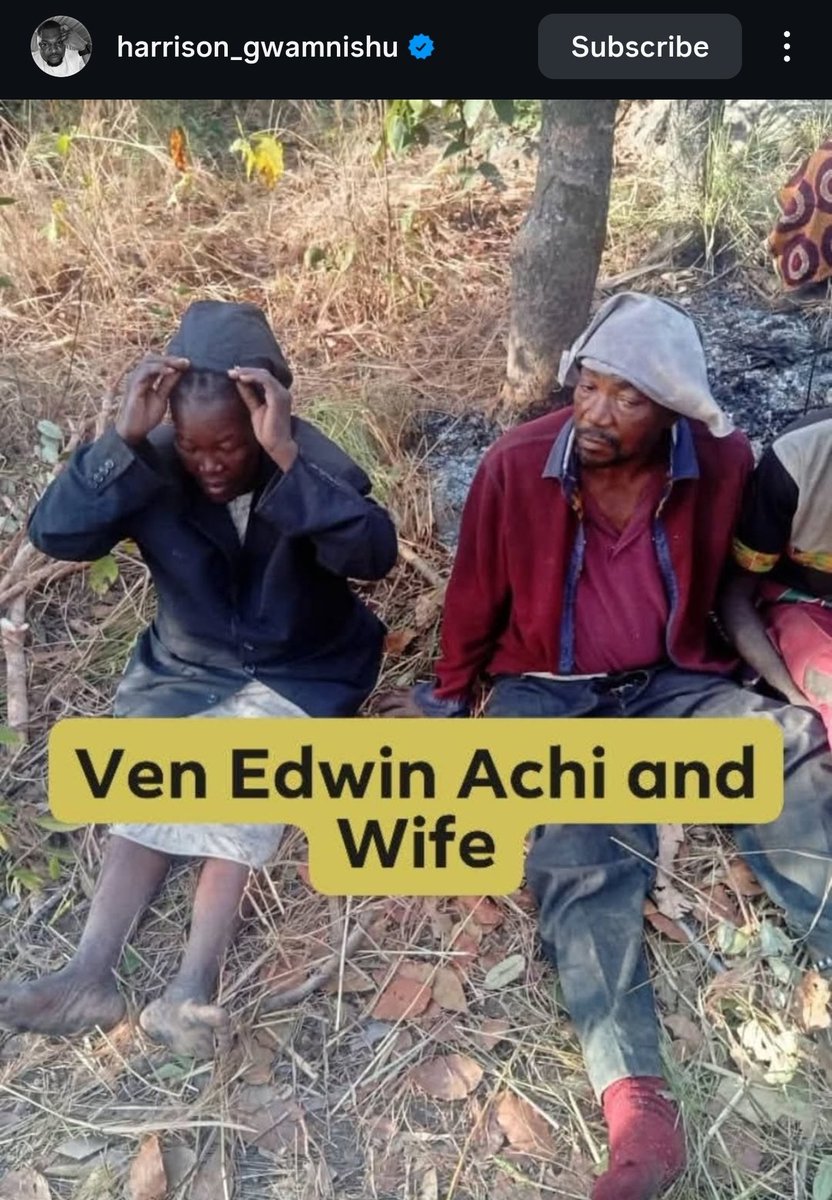 ChuksEricE's tweet image. Terrørists who kidn@pped an Anglican Vicar of the Kaduna Diocese, Ven. Edwin Achi and his wife in Kaduna State several weeks ago have released photos of them and other victims being held. The group is reportedly demanding ₦100 million for their release