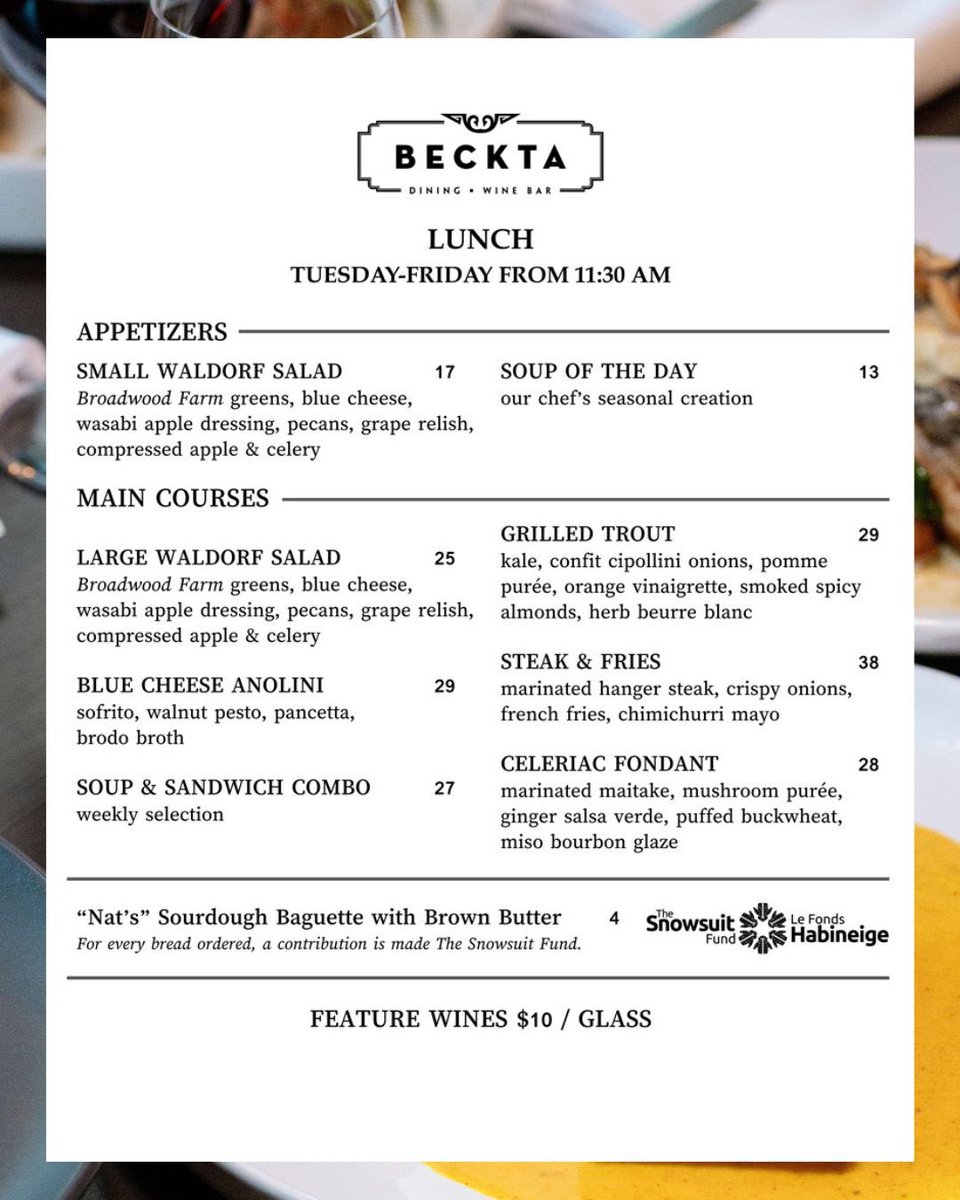 Beckta dining & wine tweet media