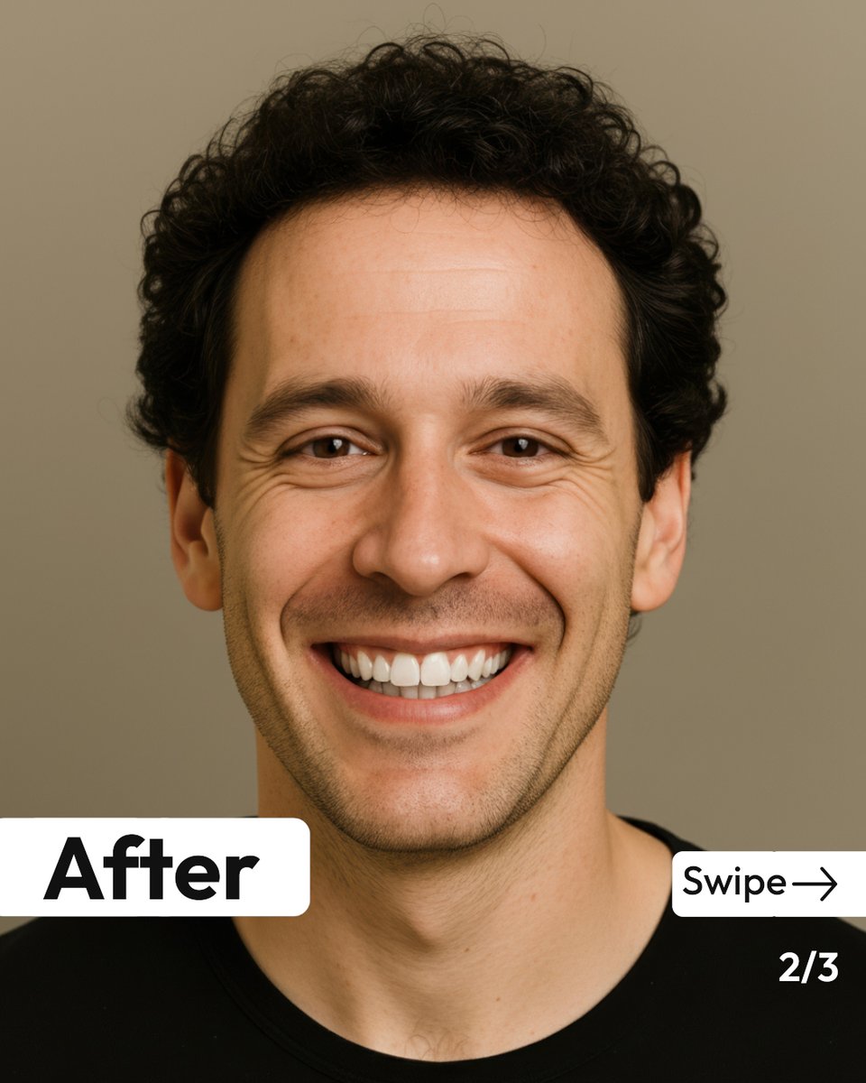 heybriando's tweet photo. Black Friday math:  

Earbuds research: 3 hrs 

Tooth gap research: 0 hrs

Earbuds usage: Twice

Smile usage: Every day

One ends up in the gadget drawer. 

The other shows up @ every client meeting.  

See what's possible.

Comment "Smile" 😁 for the link. https://t.co/gmURMr9Mbt