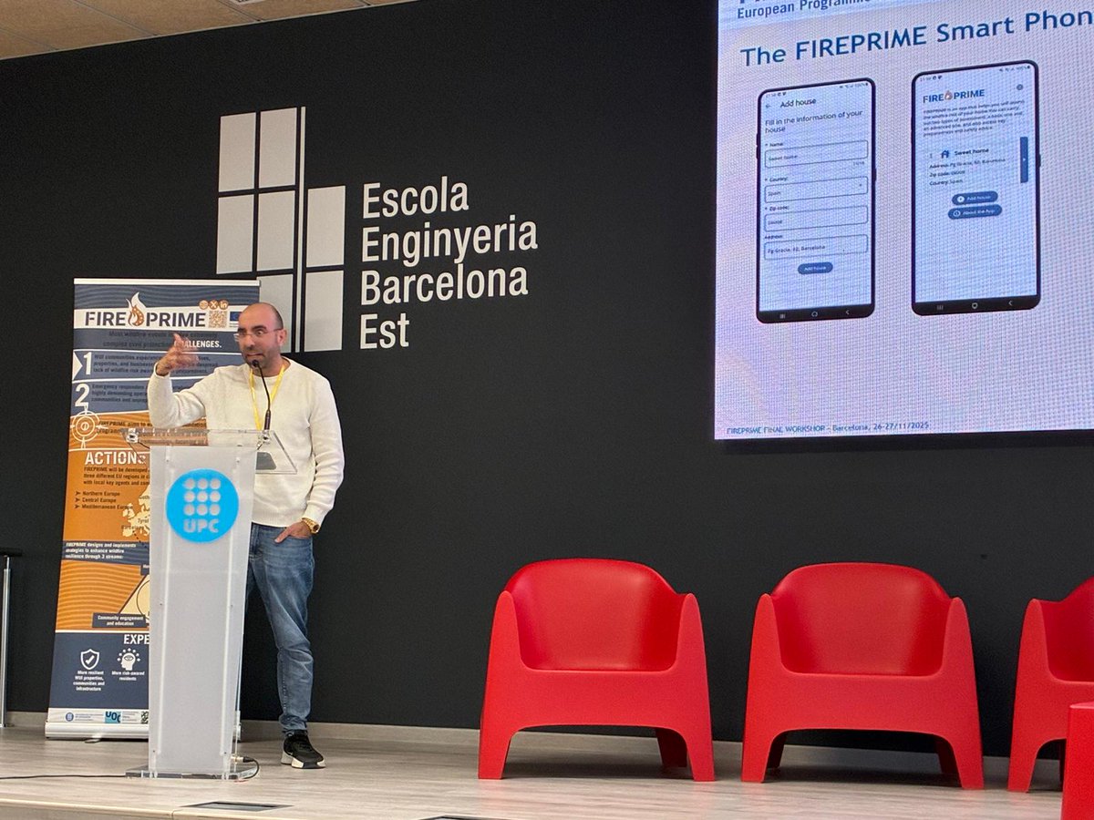 FIREPRIME_EU's tweet photo. The #FIREPRIME app to assess the vulnerability of homes in the WUI is a key tool to help householders adapt their homes to wildfire risk. It will be available on Google Play and the Apple store for free soon 🙌 https://t.co/Xd284qOjPw