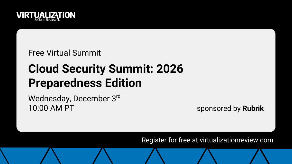 VirtReview's tweet image. Cloud threats are evolving fast. Is your org keeping up?

Join us live on December 3rd for a virtual summit sponsored by @rubrikInc, and learn about the best practices top-performing teams are currently implementing.

Register today: virtualizationreview.com/webcasts/2025/…

#CloudSecurity
