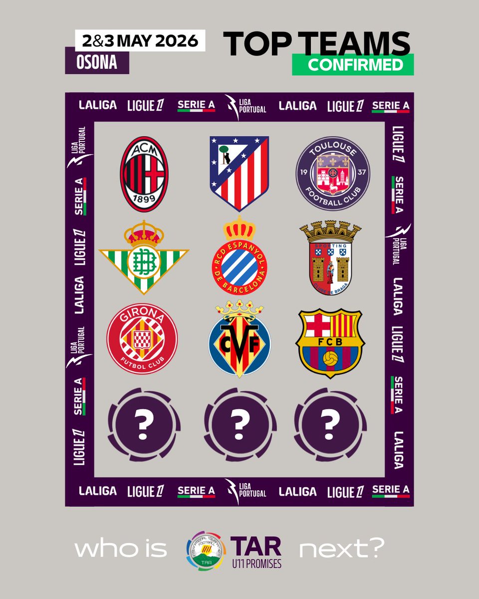 Who’s not in yet? 👀
Who’s gonna rise to the TOP this TAR? 🔥💪

¿Quién falta por aparecer? 😏
¿Quién se quedará con los puestos más altos este TAR? 🚀

Qui encara no ha entrat en joc? 🤔
Qui dominarà els llocs capdavanters aquest TAR? ⚡️

#TAR #TopTeams
