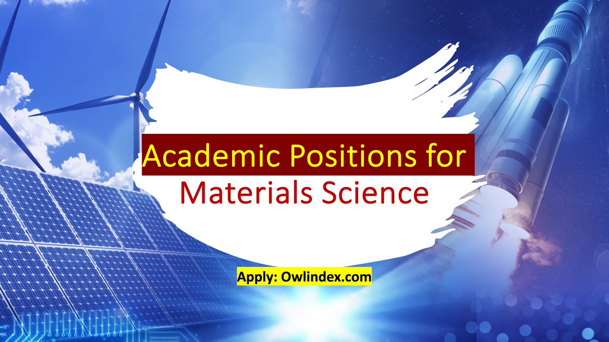 owlindex's tweet image. Elevate your research career in Materials Science—exciting academic positions are now open for applications!

owlindex.com/oi/TffukCTI

#Owlindex #MaterialsScience #AcademicJobs #ResearchOpportunities #CareerGrowth #AcademicJob #JobOpening #ResearchJobs #faculty #ScienceCareers…
