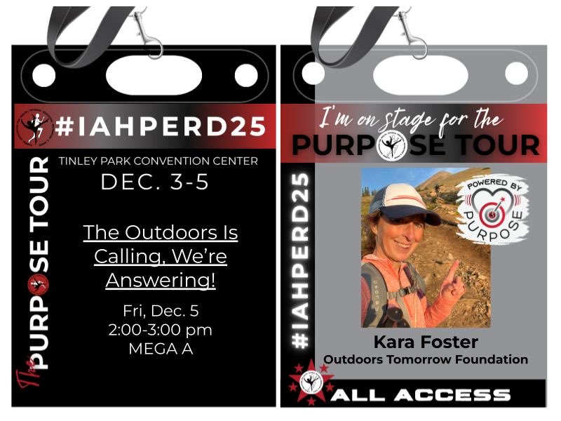 RunGalRun's tweet image. Excited to return to #IAHPERD25 and be a part of the #PoweredByPurpose Tour! 😎 The Outdoors Is Calling- and you can be part of the answer for the next generation!!! 
#physed