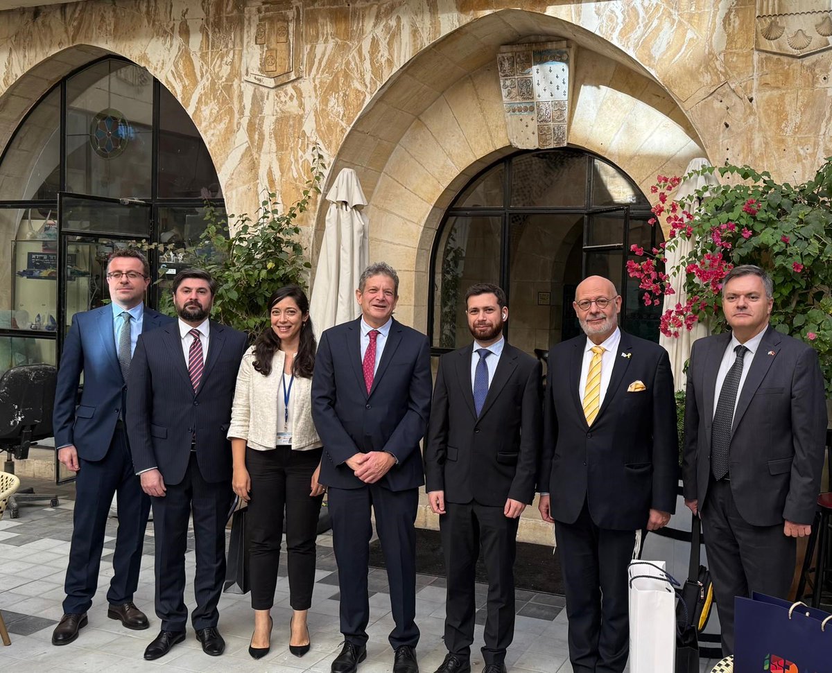 Held productive political consultations today <a href="/IsraelMFA/">Israel Foreign Ministry</a> in Jerusalem with Deputy Minister <a href="/MFAofArmenia/">MFA of Armenia🇦🇲</a>  <a href="/VahanKostanyan/">Vahan Kostanyan</a>. We discussed Israel-Armenia relations, expanding cooperation and regional developments. Looking forward to continued dialogue🇮🇱🇦🇲