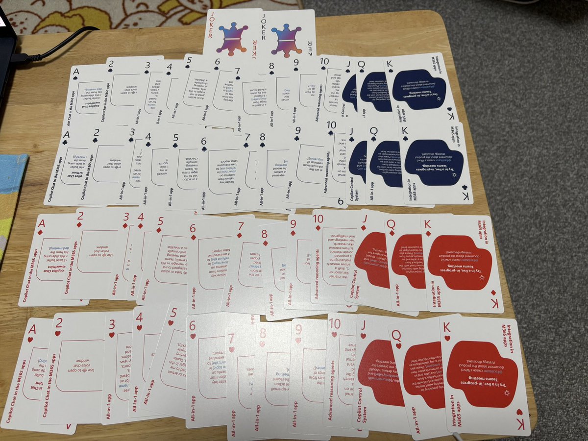 業務連絡] 某氏からもらったトランプ、ちゃんと枚数が揃ってました。