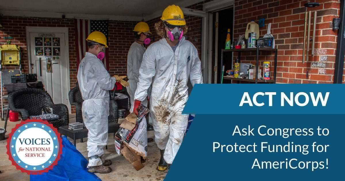 As Congress debates FY26 funding, the future of <a href="/AmeriCorps/">AmeriCorps</a> hangs in the balance. Cuts would hit communities, classrooms, &amp; nonprofits nationwide.  Tell Congress to protect #NationalService: bit.ly/TakeActionAC