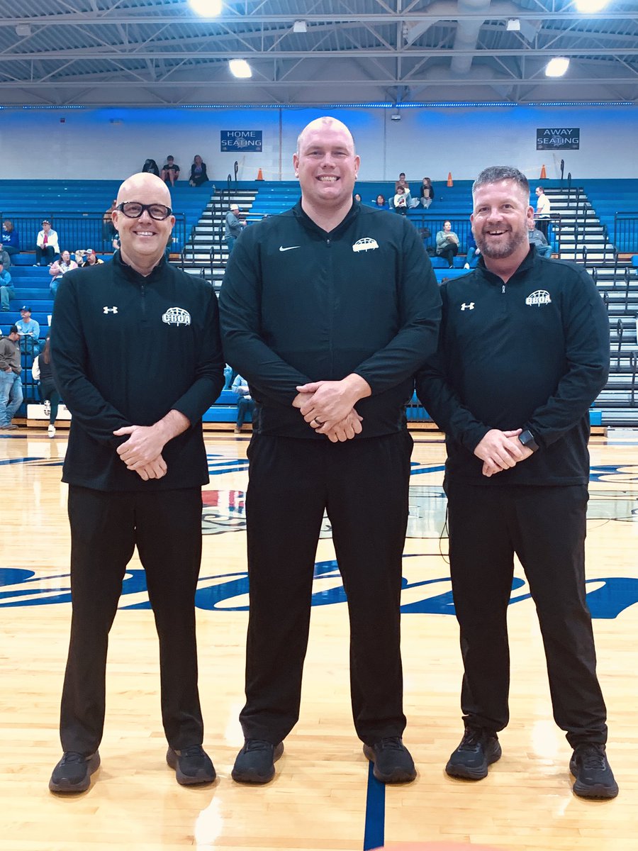CBOA officials Mark Miles, aka Kurt Rambis, <a href="/MrNickLarson/">Nick Larson</a>, &amp; <a href="/CoachAckman/">Chris Ackman</a> officiated the Madison at Sturgeon varsity games last night. <a href="/MSHSAAOrg/">MSHSAA</a>