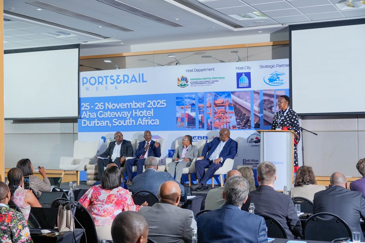 In today’s instalment of Ports &amp; Rail Week, Durban Port Manager Mpumi Dweba-Kwetana participated in a panel discussion centred on infrastructure integration and its potential to transform regional and continental trade.

This discussion brought together industry leaders to