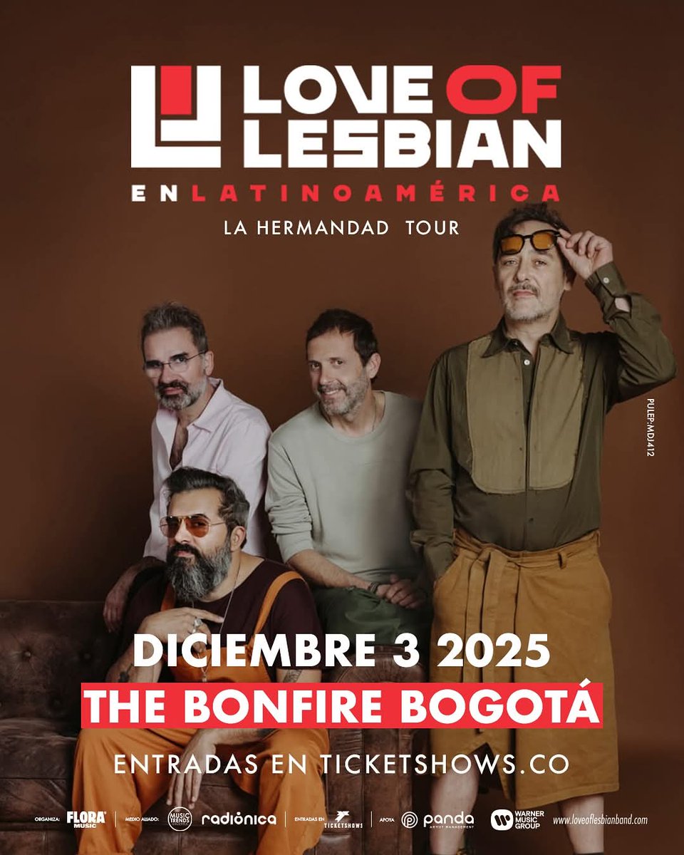 El momento ha llegado ❤️‍🔥

¡La próxima semana recibimos a <a href="/loveoflesbian/">Love of Lesbian</a> en el Bonfire del @proyectokinder y ya estamos listos!

Las boletas se encuentran vendidas en un 80% y podrás encontrarlas en <a href="/ticketshowsco/">Ticketshows</a> 🎫
