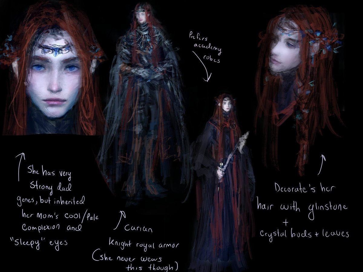 [#ELDENRING ]

Ranni Pre-doll design notes