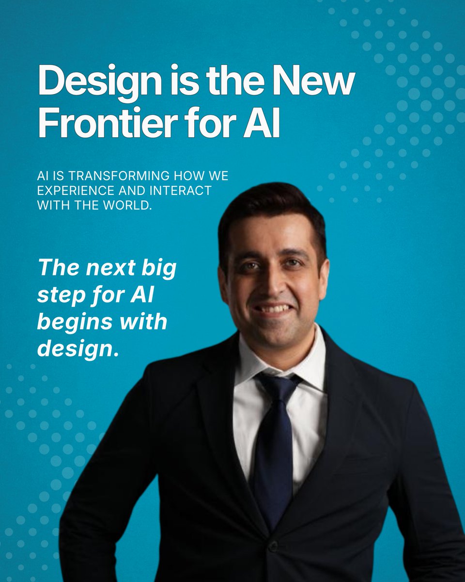 MadhavSheth1's tweet image. AI is entering a new era. One where design defines intelligence.

#AI #AIDesign #FutureOfTech #DesignInTech