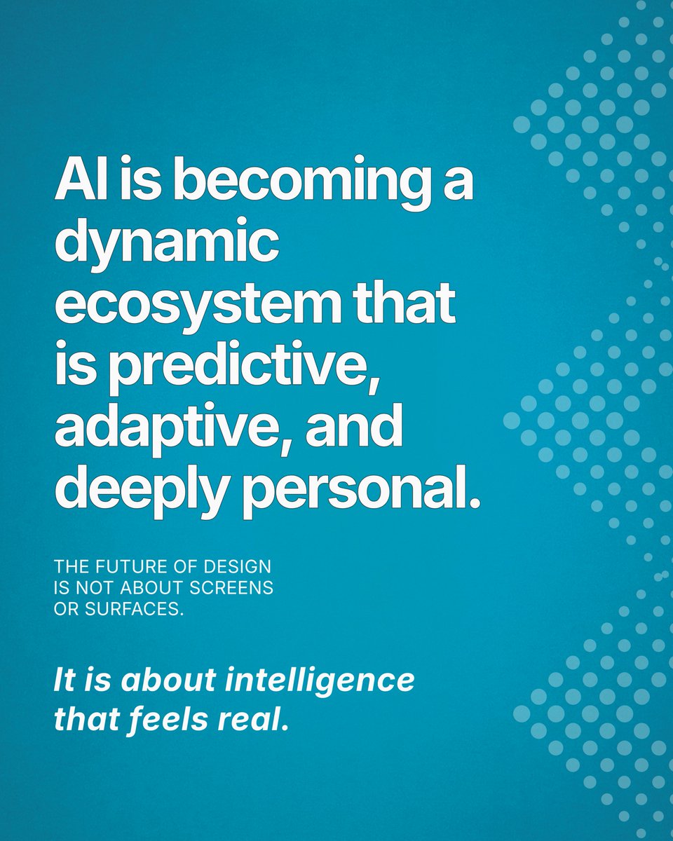 MadhavSheth1's tweet image. AI is entering a new era. One where design defines intelligence.

#AI #AIDesign #FutureOfTech #DesignInTech
