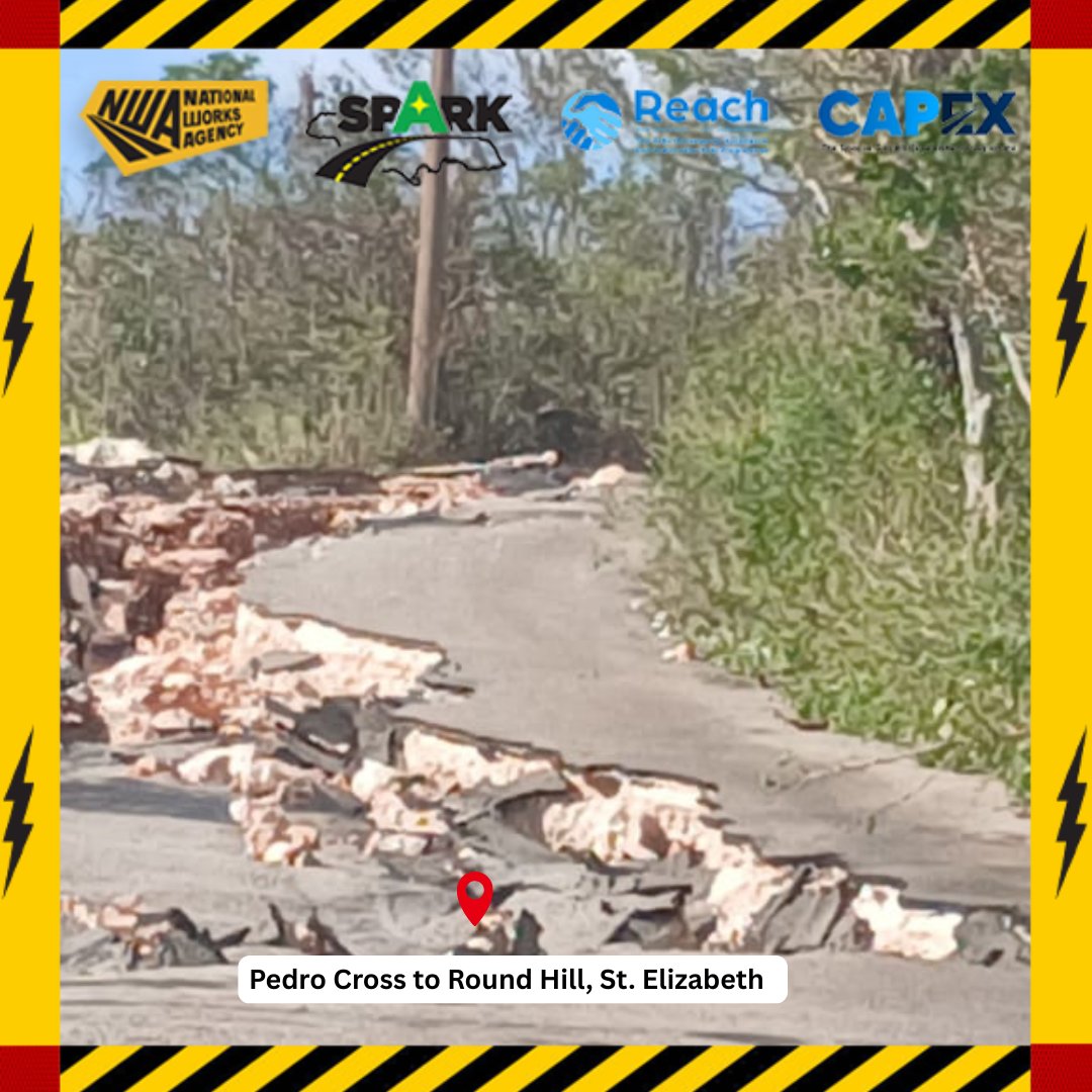⚠️ Have you ever heard of a scoured roadway?
When roadways are scoured, it means that it has suffered erosion due to flooding.

The Pedro Cross to Round Hill roadway is one such road where the NWA has begun work to restore the corridor for vehicular access.

#nwajamaica