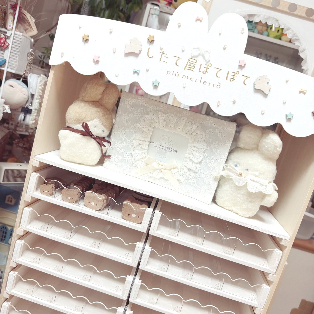 piumerletto's tweet image. まだいろいろ途中だけど、できた所まで組み立ててみた！よい…！🐰✨