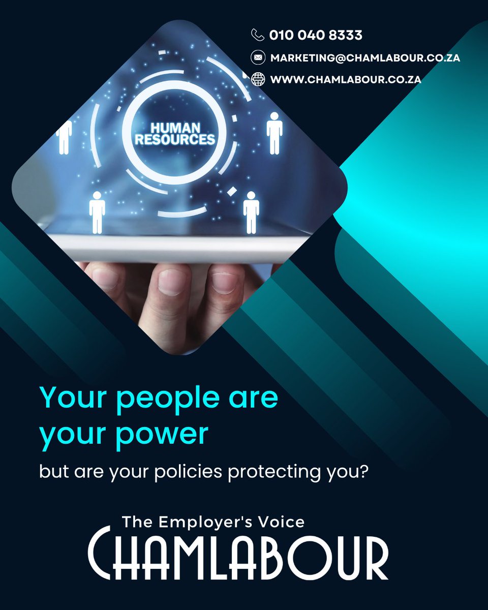 chamlabour1's tweet image. From contracts to onboarding, our HR Services keep your business running smoothly - legally, efficiently, and people-first.

📞 Call us: 010 040 8333
🔗 Visit us: zurl.co/2W0nq

#HRServices #HumanResources #EmploymentContracts #Chamlabour