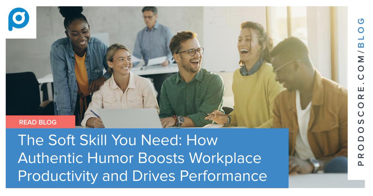 Prodoscore's tweet image. Humor is a strategic soft skill that can boost productivity and performance. The idea that work must be humorless is outdated; being more authentically “you” strengthens relationships and improves team output.

Prosocial humor builds morale, eases tension, and makes leaders more…