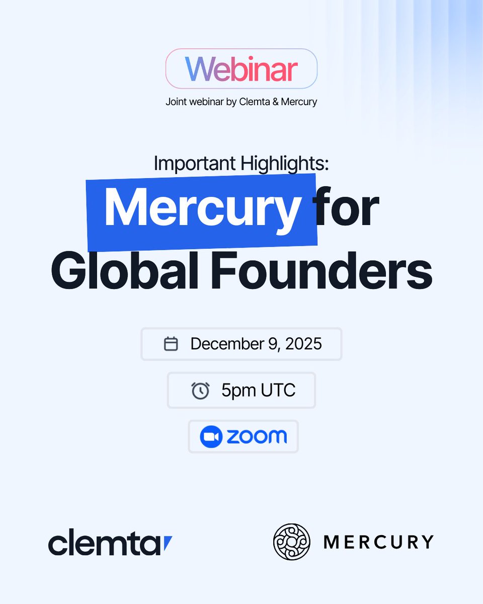 Opening a U.S. bank account as an international founder can be confusing and slow. 🌎

Many founders face unclear eligibility rules, missing documents, and delayed approvals.

Join our webinar with our partner <a href="/mercury/">Mercury</a> on Dec 9, 2025 to learn how to easily open a U.S. business
