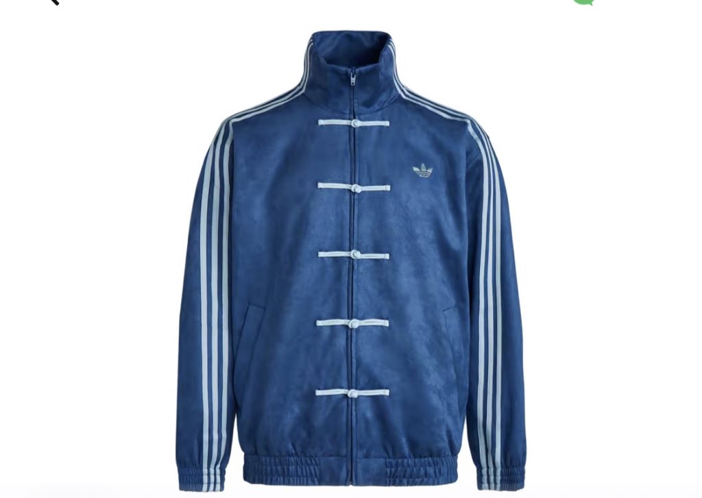 jakewwonie's tweet photo. the adidas cheongsam jacket NEW COLOR IS OUT NOWW👀😆🫵🏻 yang mau ikut jastip bisaa ya just dm me!! https://t.co/v1VhTF67pZ