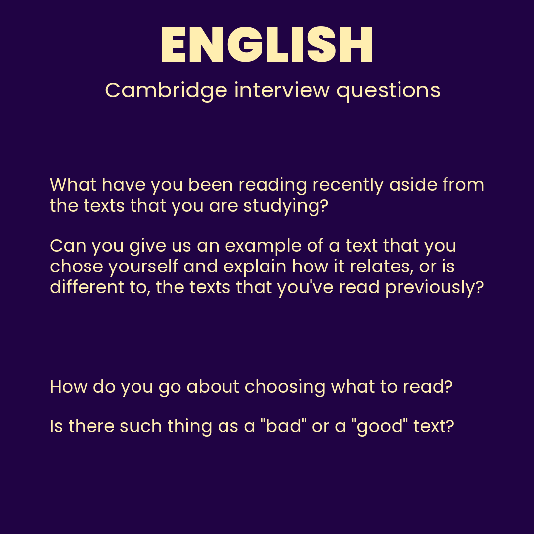 Kings_Outreach's tweet image. Check out some sample #interview questions from #cambridge interviewers! Featuring #english and #engineering ✍️🗣️🔢