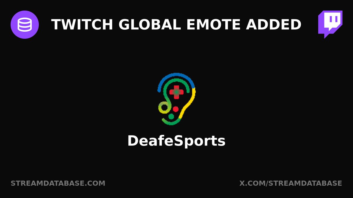 StreamDatabase's tweet image. Twitch global emote added: DeafeSports

Learn more: streamdatabase.com/twitch/global-…