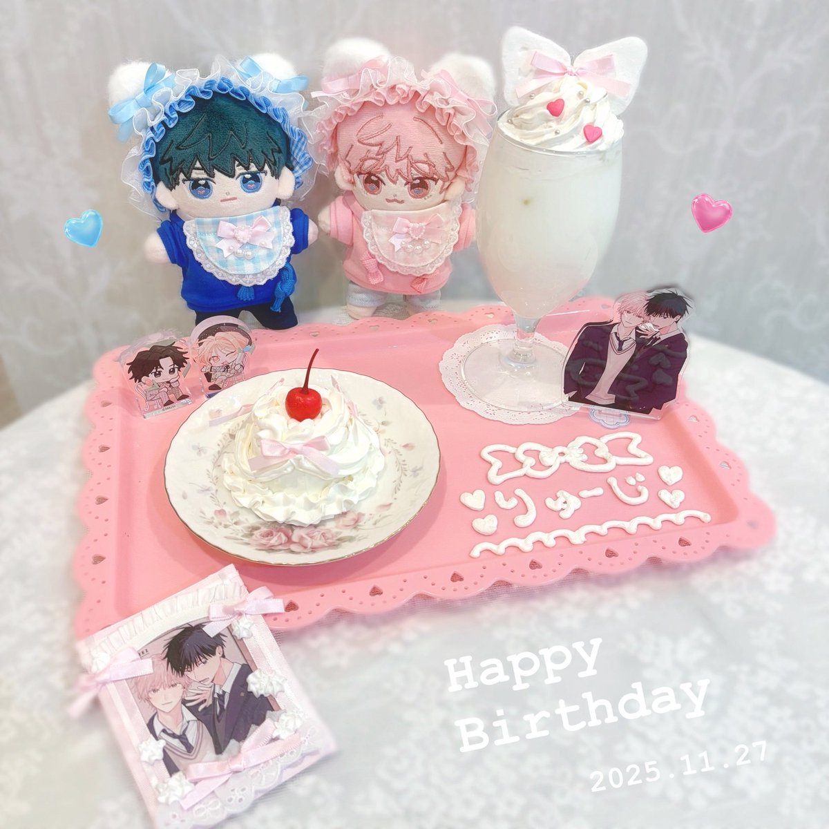 osushiT_T's tweet image. ️ ️️ ️
　　+ 　　⊂⊃　　 +
　 　　　 ∧__∧
　　　　(   ᴗ  ̫ᴗ)
　　　i⌒/ つ  つ 𝐻𝑎𝑝𝑝𝑦 𝑏𝑖𝑟𝑡ℎ𝑑𝑎𝑦
                                  山菅龍司

♡꒰ @k_b_t_r_m_r_  ꒱♡
#君となら恋をしてみても #なら恋