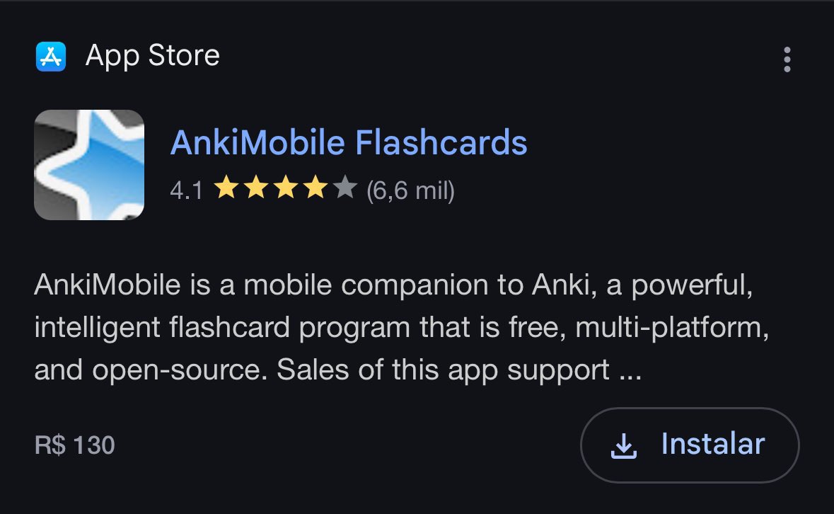 studymedk's tweet photo. ✨ ANKI móbile por R$20 ✨

lembrando que o app em si custa R$130, então ainda é uma ótima economia, interessados me chamem na dm ☺️

#studytwtbr #studytwt #enem #usp #vestibular #cursinho #concurso #med #trienem #tri #gran #estrategia https://t.co/ZP2ECJXXy4