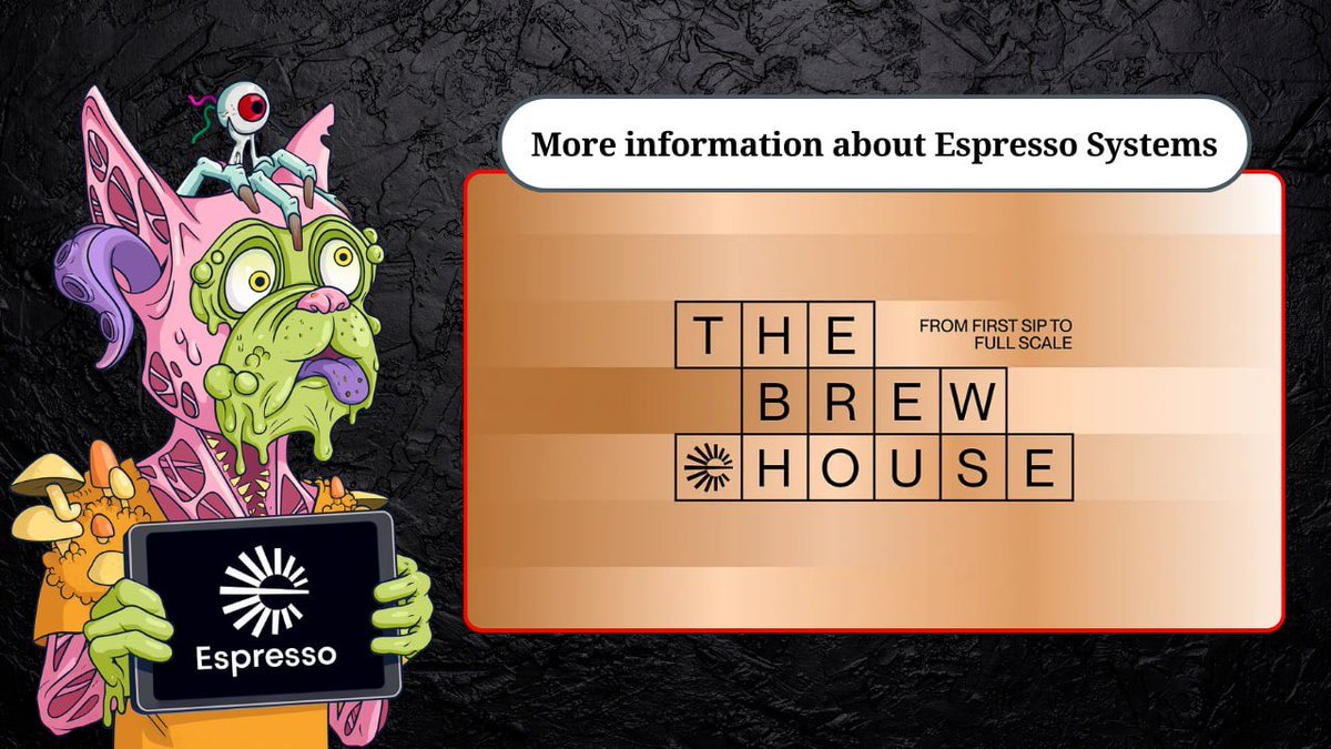 somaye_sarani's tweet image. The Brew House might be the most underrated catalyst Espresso has launched so far.

Right in the middle of this update, @EspressoSys is proving it’s here to build and by the way, don’t forget 4 days left in the @bantr_fun campaign.

🔸Most accelerators hand out small grants and…