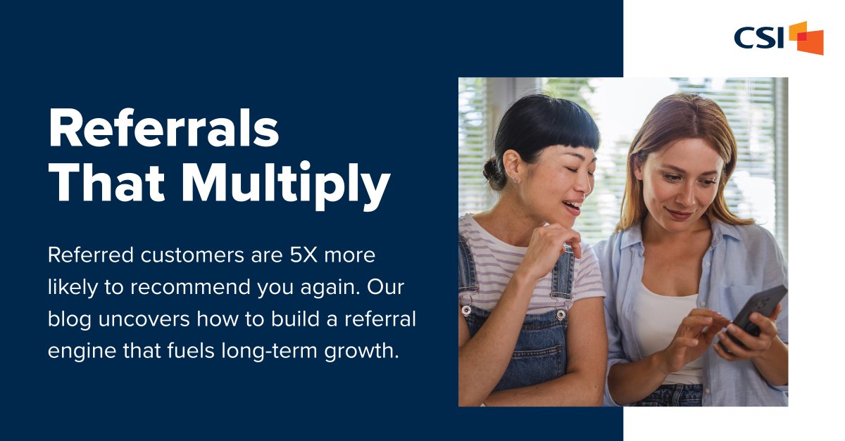 CSIsolutions's tweet image. Over the holidays, recommendations travel fast. Tap into the season’s built-in moments for sharing and learn how to inspire more friends-and-family referrals all year long. bit.ly/4il3w4E