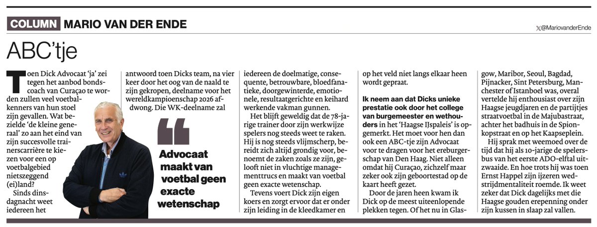 Mario van der Ende tweet media