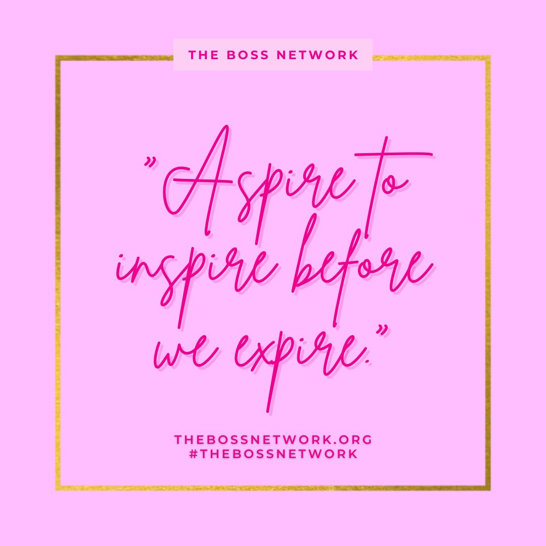 TheBOSSNetwork's tweet image. Give purpose to others while you still have yours. #BOSSTip