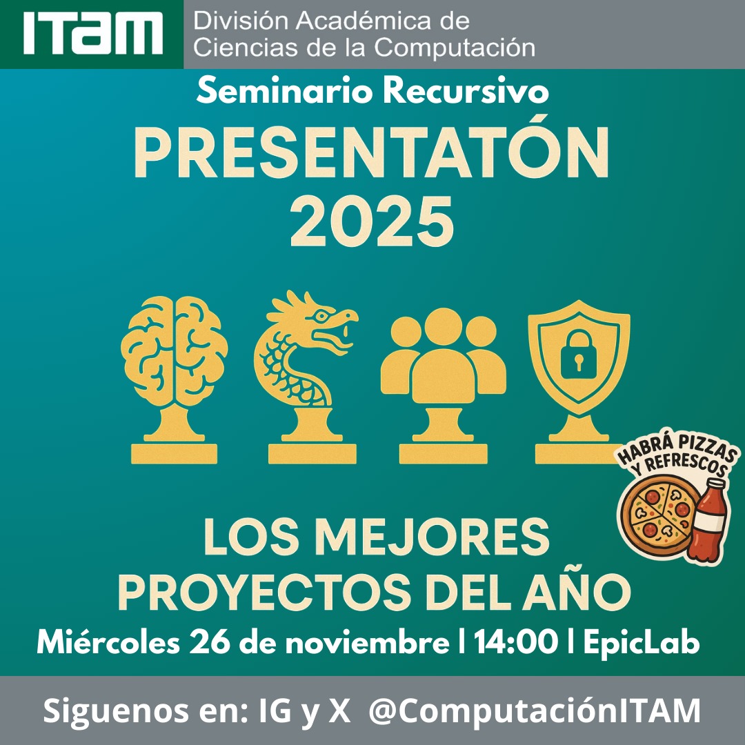 Centro ITAM Datos📊 + Algoritmos🤖 + Sociedad👥 tweet media