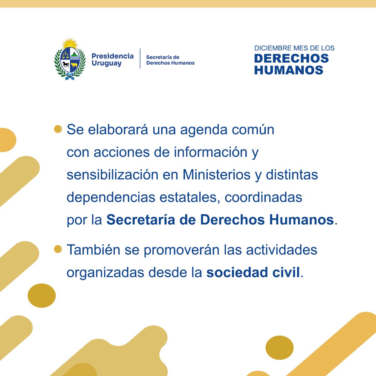 Secretaría de DDHH Uruguay tweet media