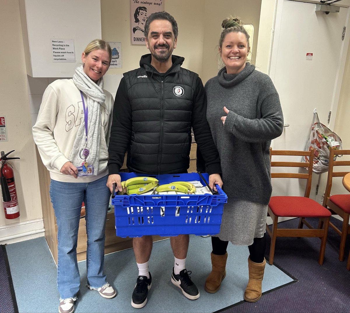 It’s our first visit to <a href="/Wrexham_AFC/">Wrexham AFC</a> in 20 years, so we went to visit Sally and Renee  at <a href="/TheWallich/">The Wallich | A homelessness charity in Wales</a> who today are providing shelter for 30 people ⚽️❤️