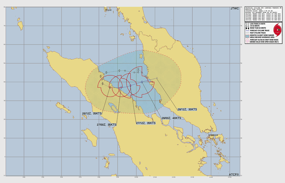 VortixWx's tweet photo. #Senyar made landfall near Seruway, #NorthSumatra, #Indonesia a few hours ago. Senyar will continue to bring very devastating flooding to 🇮🇩 & #Malaysia. Regardless, this is an extremely rare tropical cyclone.
#tropicswx #IDNwx #MYSwx https://t.co/AxDvZ4qz8v