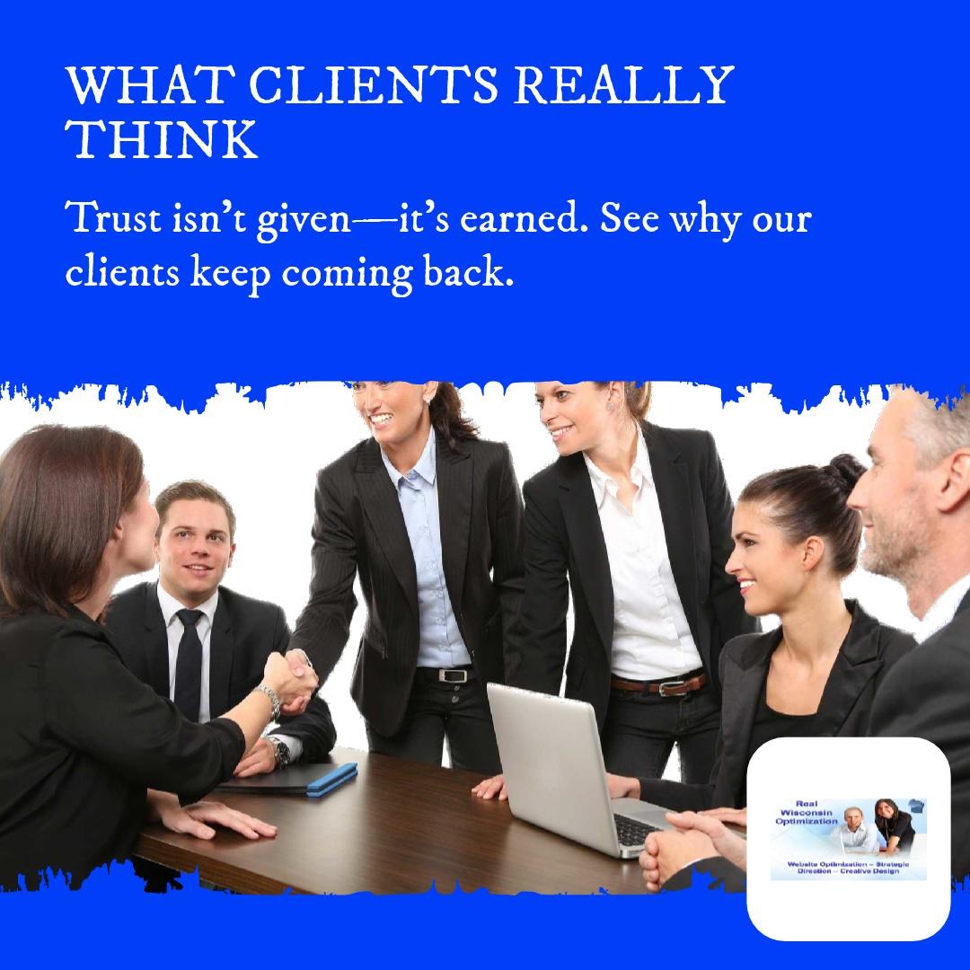 VideoPod's tweet image. Real feedback from real clients fuels us. Their words show you the trust and quality we build into every site. Curious? Reach out and see how we can do the same for you.

, , , ,

#RealWisconsinDesign #ClientTrust #WebsiteWorks #FeedbackMatters #DesignThatDelivers