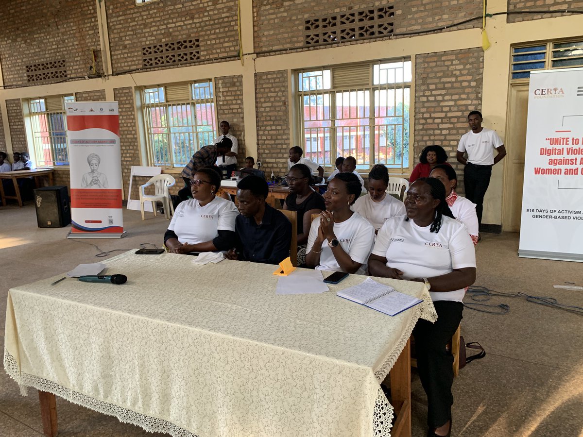_CJA__'s tweet photo. In partnership with @KvinnaKvinnaINT, we are gathered in @RwamaganaDistr as part of the #16DaysOfActivism, engaging students from 4 schools on digital violence, how to stay safe, what is provided by the law &amp; where to seek help when they encounter it. #EndGBV https://t.co/iQeD2ewcmE