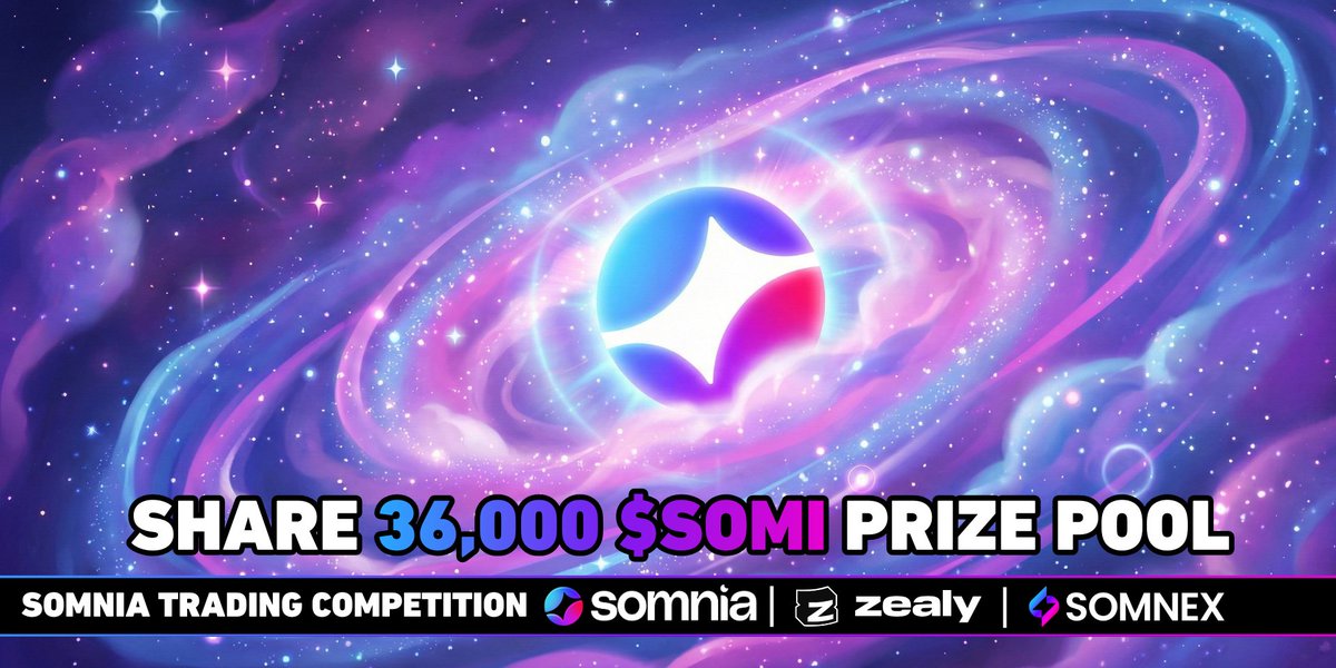 SomnexXYZ's tweet image. Three Days Left. 36,000 $SOMI in Rewards!

@Somnia_Network trading competition on @zealy_io is still live.

Trade $BTC, $ETH, $BNB, $SOL, $ZEC, $SUI, $ASTER and more with up to 50x leverage on Somnex Perp.

Secure your position:
👉 zealy.io/cw/somniatradi…