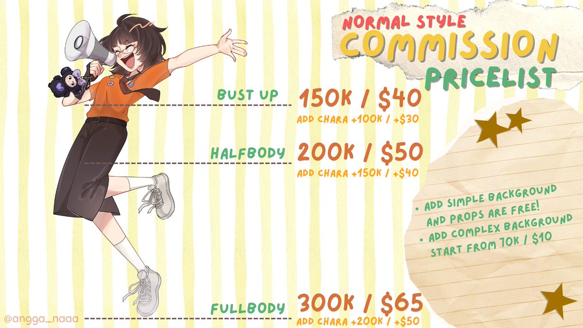 angga_naaa's tweet photo. 🍀COMMISSION OPEN!!🍀
(1/2) hello guyss!! i open commission for normal style and chibi(⁠◍⁠•⁠ᴗ⁠•⁠◍⁠) commission are open for local and international(⁠☆⁠▽⁠☆⁠) 
Dm me for more info!!
Shares are very appreciated 💕 https://t.co/584oTv6ukx