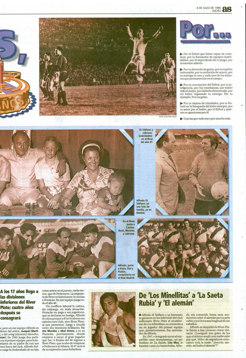 Gracias, viejo
Los 70 años de Di Stéfano (I)

🗞️ AS