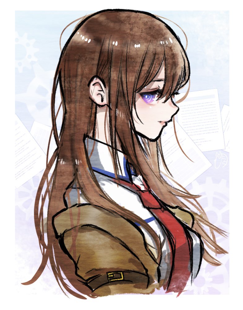 今日の横顔 シュタインズゲート 牧瀬紅莉栖 この前、勧められてアニメ