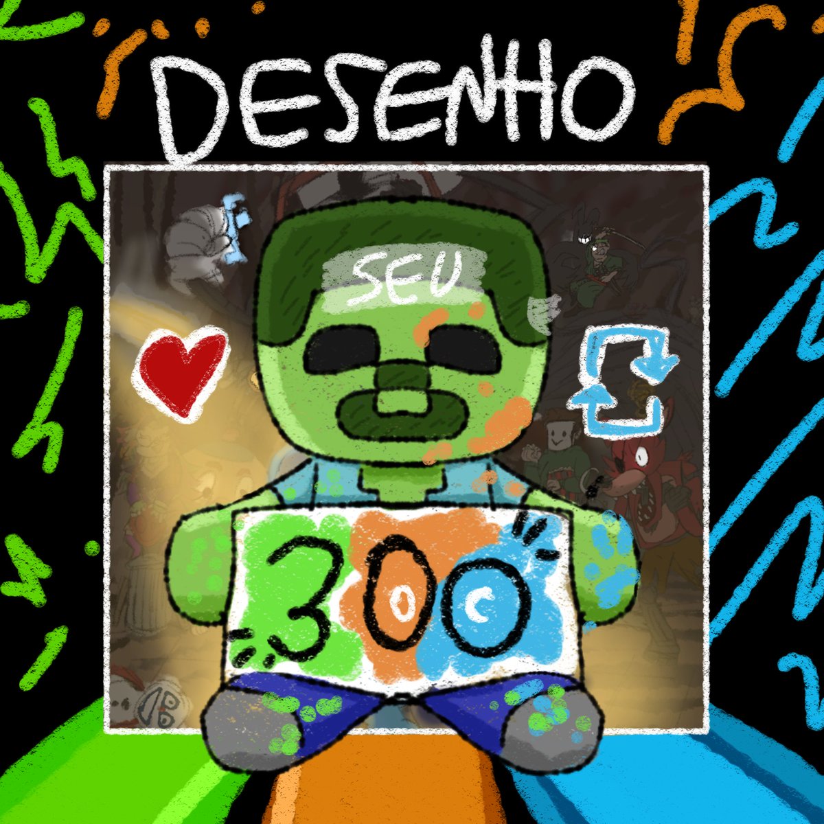NetworkSamu's tweet image. [🥳Os 300 do Samu🥳 1/4]

Dando inicio as artes comemorativas com VOCÊS!!
👇Ent taca le teu oc agui mossu👇

❤+🔃= ocê