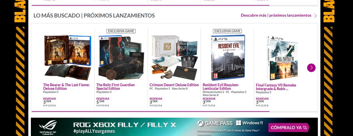 The Bearer &amp; The Last Flame, es hoy lo más buscado en GAME. Muchas gracias a todos por vuestro apoyo. No sabéis lo que significa para mí después de más de cuatro años de esfuerzo.
game.es/VIDEOJUEGOS/RO…