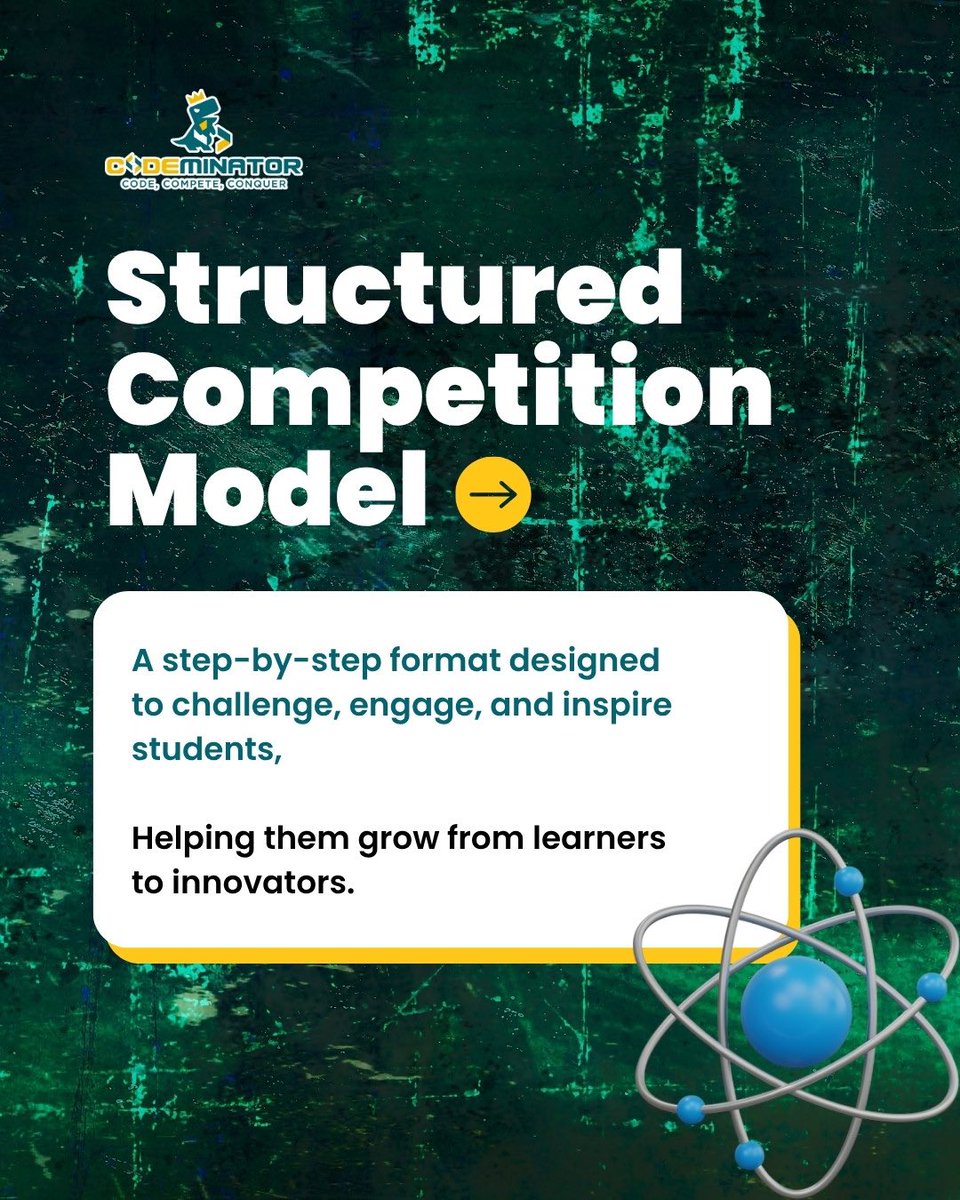codeminator81's tweet image. 💡 Codeminator = Global coding experience for kids! 🌍💻
🌎 Worldwide competition (Grade 1–12)
🧩 Structured learning
🌐 Trusted by educators

🚀 Register for Codeminator 2025 – Dec 17
🌐 codeminator.org

#codeminator #codingforkids #futurecoders